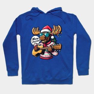 Merry Christmoose Moose Christmas 2024 Hoodie